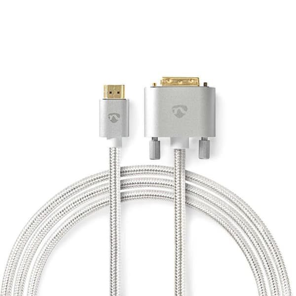 HDMI-kabel - Nedis - CCTB34800AL20 - 2,00 m - Guldpläterad - Silver