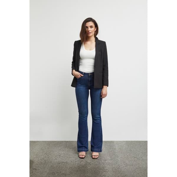 Kvinna Blazer Pulz Jeans Bindy