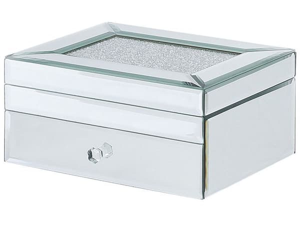 Silverfärgad smyckeslåda KOFI