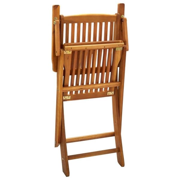 vidaXL fällbara utomhusstolar Set med 4 Solid Acacia Wood 46338