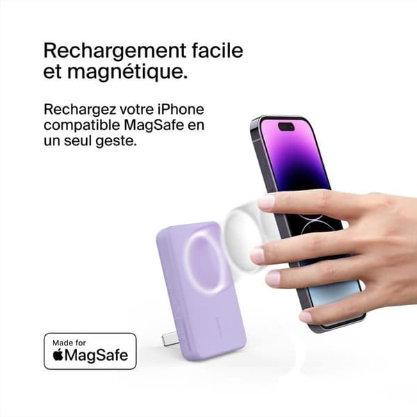 Trådlös magnetisk extern batteri 5000mAh - Belkin