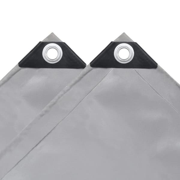 vidaXL Presenning 650 g/m² 1,5 x 6 m Grå