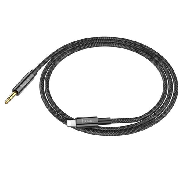 Ljudkabeladapter - HOCO - UPA19 - Lightning till Jack 3,5 mm - 1 m - Svart