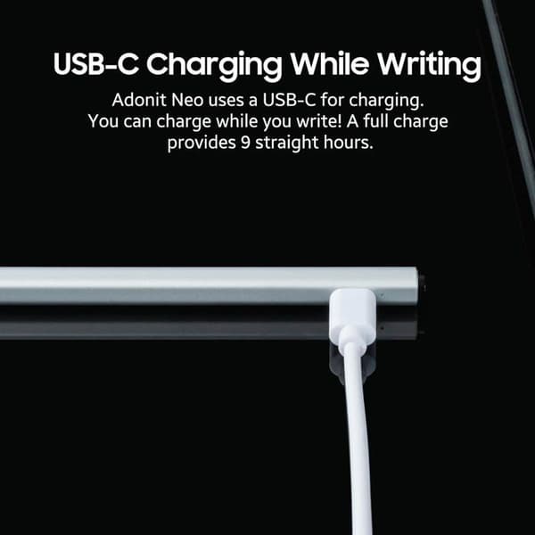 Adonit Neo Stylus Apple Uppladdningsbar digital penna silver