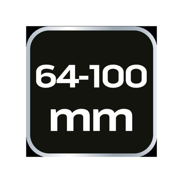 Oljefilternyckel - NEO - Modell 64-100 mm - Metall - Trearmsdesign - Platta käftar