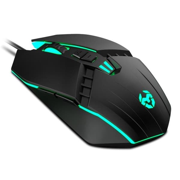 Souris Gaming - KROM - KALAX - Optisk sensor 3200 dpi - LED-belysning - 7 knappar