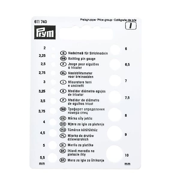 Stickmålare - PRYM - Vit - Med upphängningshål