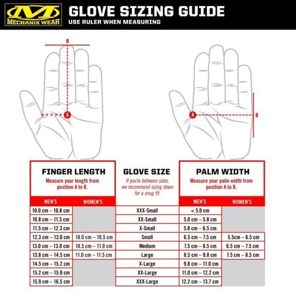 Mechanix Wear - Originalhandskar (stora, blå) - MG-03-010