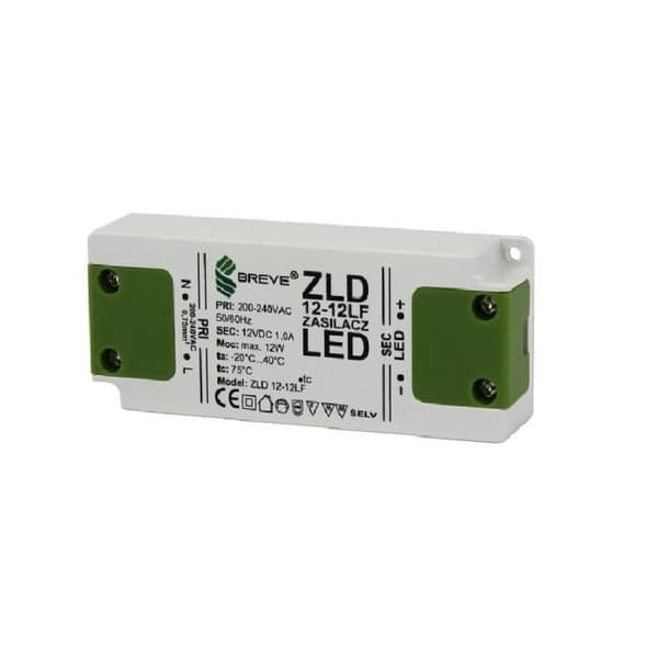Elkraft ZLD 12-12LF 1.0A för LED-belysning