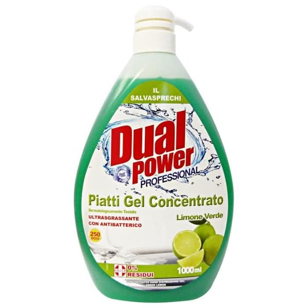 DUAL POWER Diskmedel Koncentrat 1 L Citron Grön Hus