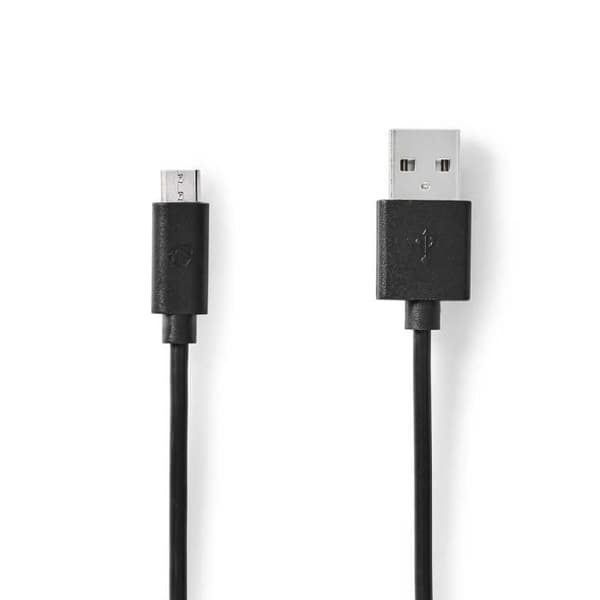 USB-kabel - Nedis - CCGL60500BK20 - 2,00 m - USB 2.0 - Svart