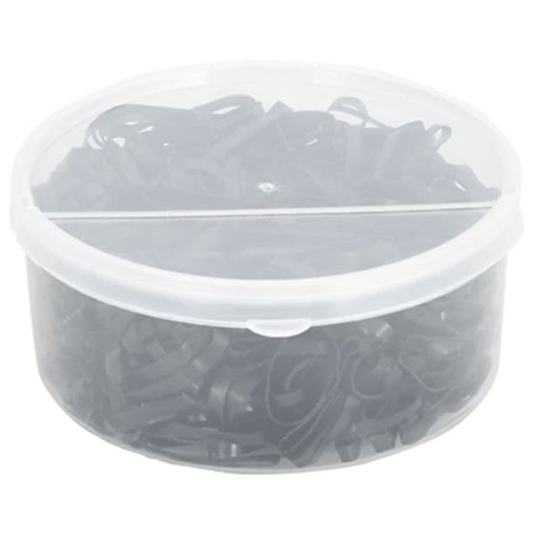 Flätade band för hästar - VIDAXL - 500 st - Svart silikon - Elastisk - Hållbar