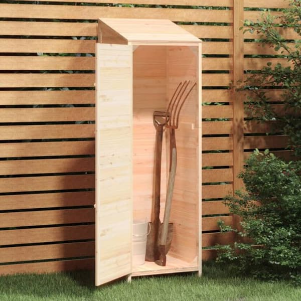vidaXL Trädgårdsbod 55x52x174,5 cm Solid granträ 152186