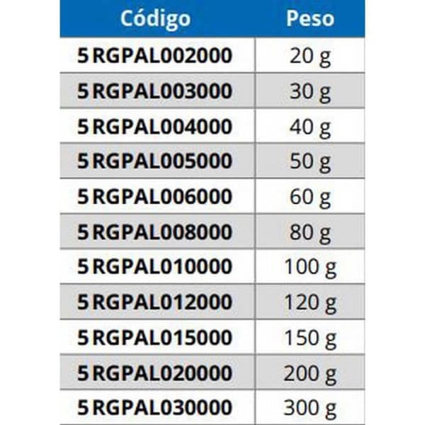Plomb Palangre - RAGOT - Messingring - 30g - Silverfärg