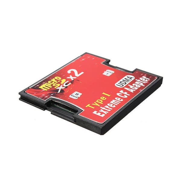 KALEA-INFORMATIQUE Adapter 2 MicroSD-kort till CF-kort för MicroSD SDHC SDXC-kort