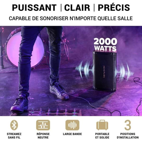 Aktivförstärkare - HeadRush - FRFR108MK2 - 2000W - Bluetooth - Högtalare 8''