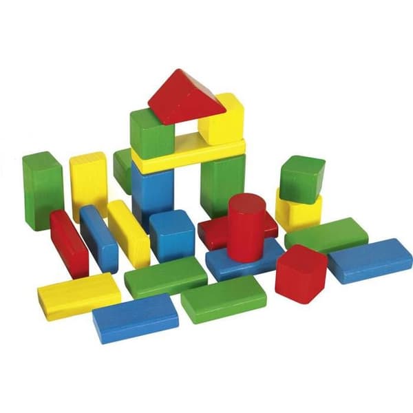 SIMBA MATTONCINI COLORATI LEGNO 50 PZ
