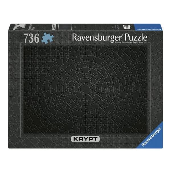 Ravensburger pussel krypt svart, 736 bitar.