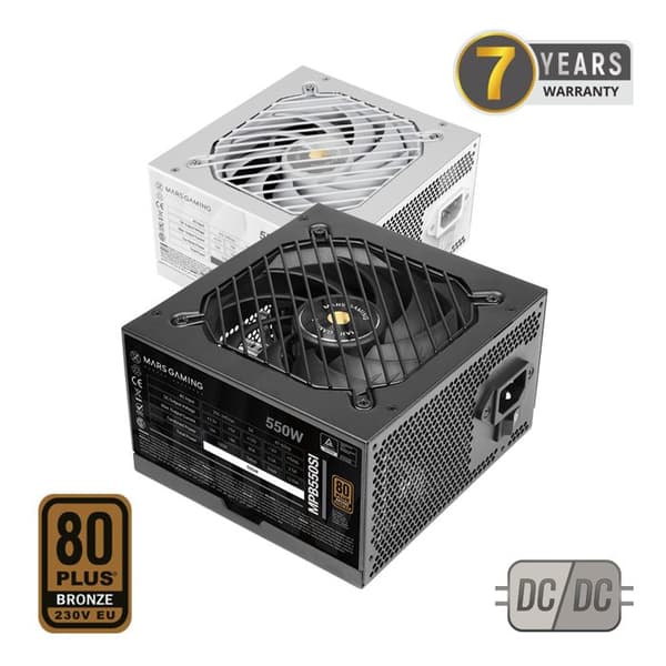 ATX PC-strömförsörjning - MARS GAMING - MPB650SI - 650W - 80Plus Brons - Extrem tystnad
