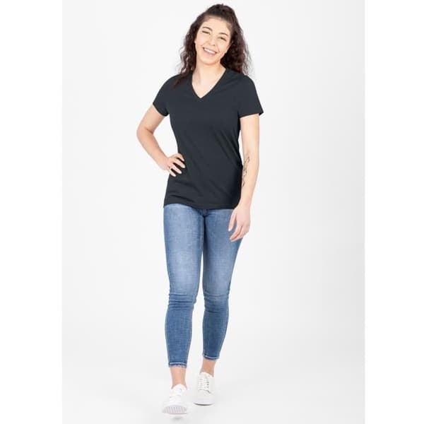 Jako Organic dam T-shirt - antracitgrå - 44