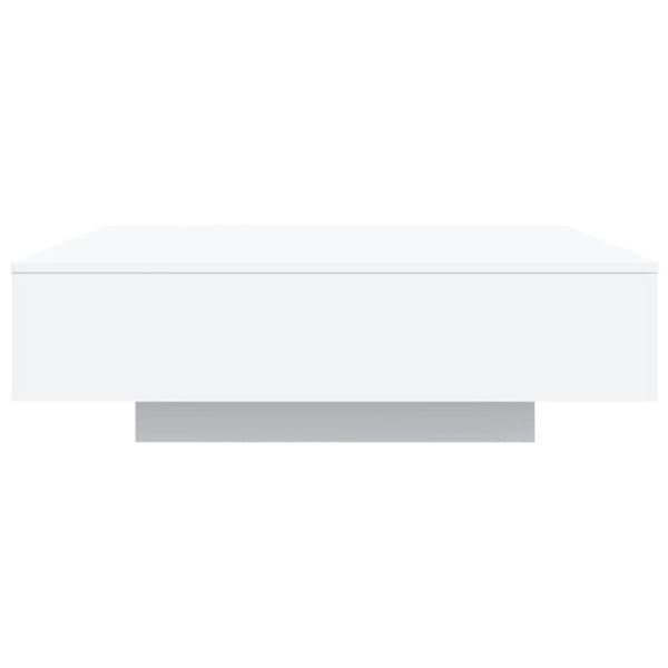 vidaXL Soffbord Vit 100x100x31 cm Konstruerat trä 836595