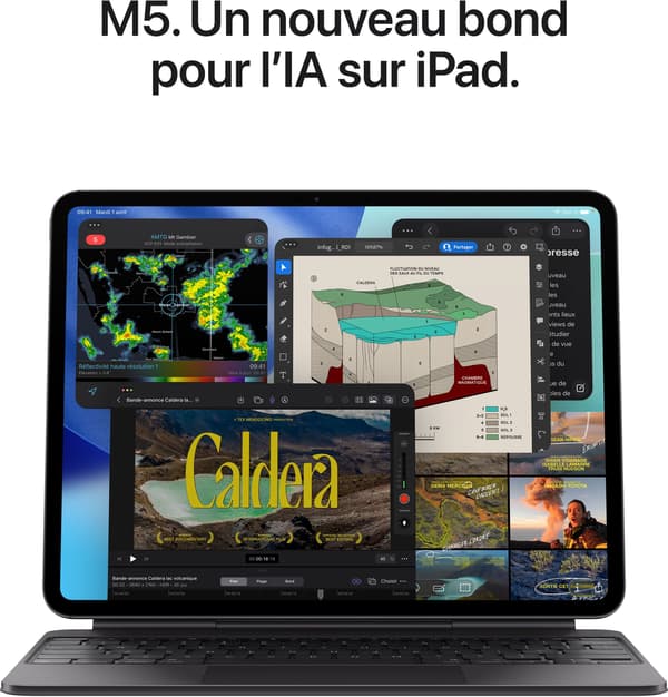 APPLE - iPad Pro M5 - 13" - Wi-Fi + Cellular - 2 To - Standardglas - Silver