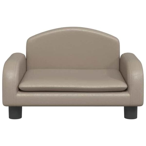 vidaXL Barnsoffa cappuccino 50x40x30 cm konstläder 3196378