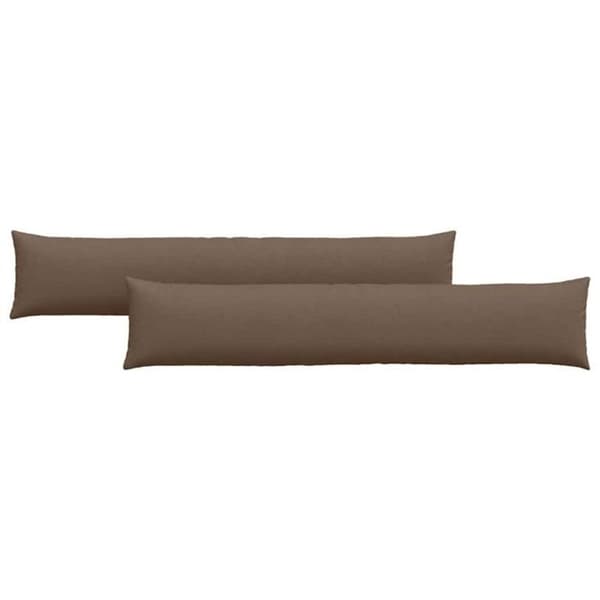 Coussin Vidaxl Soffkuddar 2 st Brun 200 x 40 cm tyg