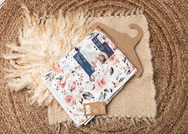 Couverture INES bomull - fram och baksidan 75x100