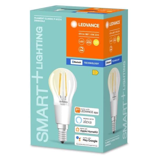 LED-lampa - LEDVANCE - Mini Filament - 4 W - Varmvit - E14 - Bluetooth