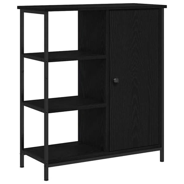 vidaXL Buffé Ek svart 70 x 30 x 80 cm 869090