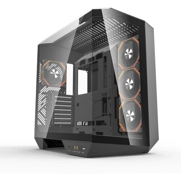 Chassi utan strömförsörjning - DARKFLASH DY470 - Kub - ATX-format - Svart