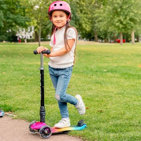 BOLDCUBE Grand Scooter med 3 Hjul - Sockervadd