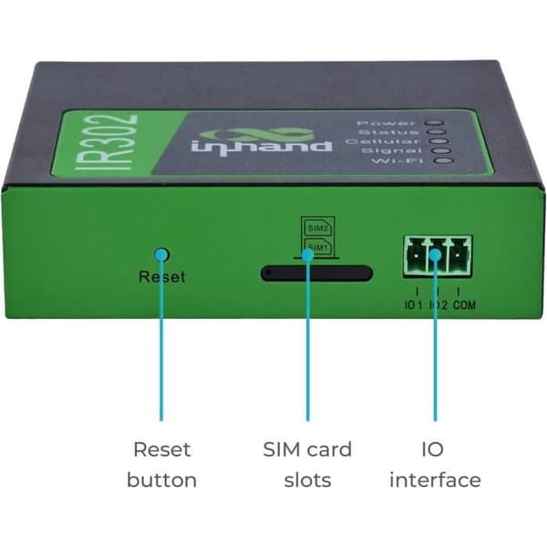 VPN-router - GENERISK - IR302 - Dubbel SIM - 4G LTE Cat4 - Wi-Fi - Molnhantering