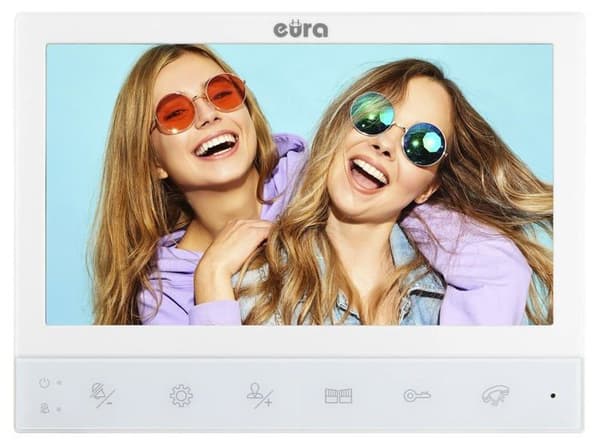 Video intercom - Eura - VDP-80C5 - 2 monitore 7 tum - Nattseende IR - RFID 1080p