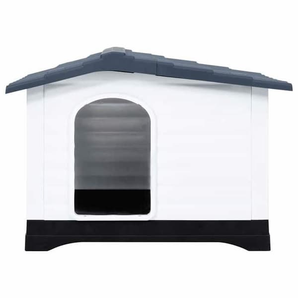 vidaXL Dog Kennel Grå 90,5x68x66 cm Polypropen 152230