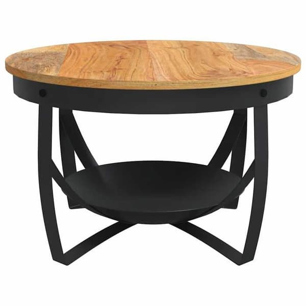 vidaXL Låg bord Ø68x43 cm Solid akaciaträ 320795