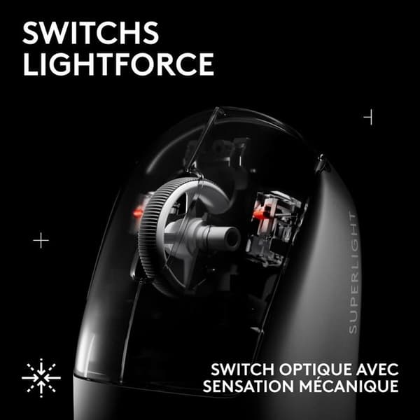 Logitech trådlös gamingmus G PRO X SUPERLIGHT 2 SE Röd för PC och Mac