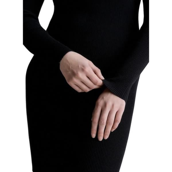 Calvin Klein Badge Roll Black Klänning för kvinnor