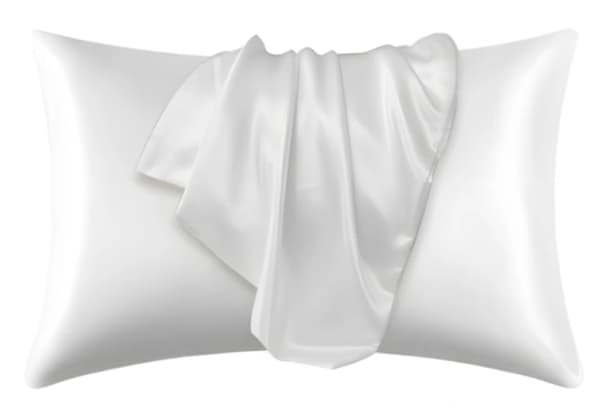 2-pack – Satinörngott – Kuddfodral – 50 × 66 cm –Vit