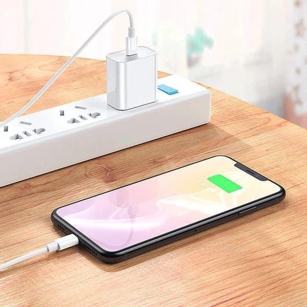 iPhone laddare 11/12/13/14 strömadapter 20W PD +2m Kabel