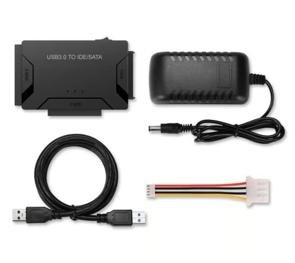 USB IDE-sovitin – USB 3.0 - SATA/IDE kiintolevylle – Yhdistelmäsovitin