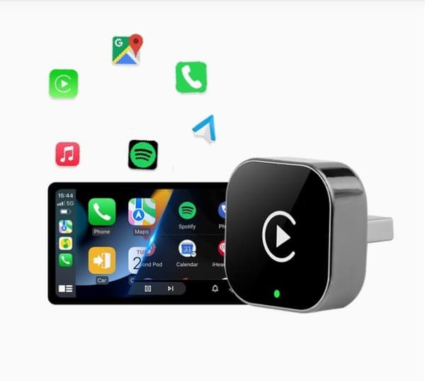 Trådlös CarPlay & Android Auto-adapter, Smart Mini USB-dongel, Plug & Play
