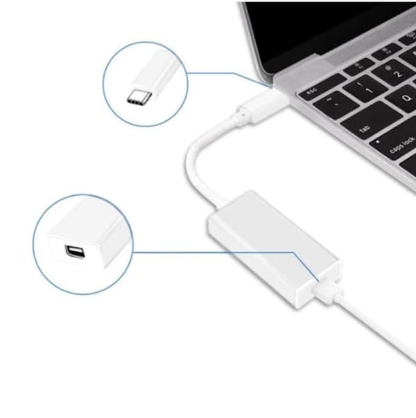 Thunderbolt 3 (USB-C) – Thunderbolt 2 -adapteri – Macille ja PC:lle (1 kpl)