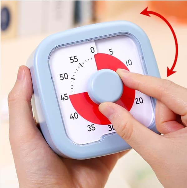 60 min visuell timer - klassrum skola för barn -Tyst visuell timer