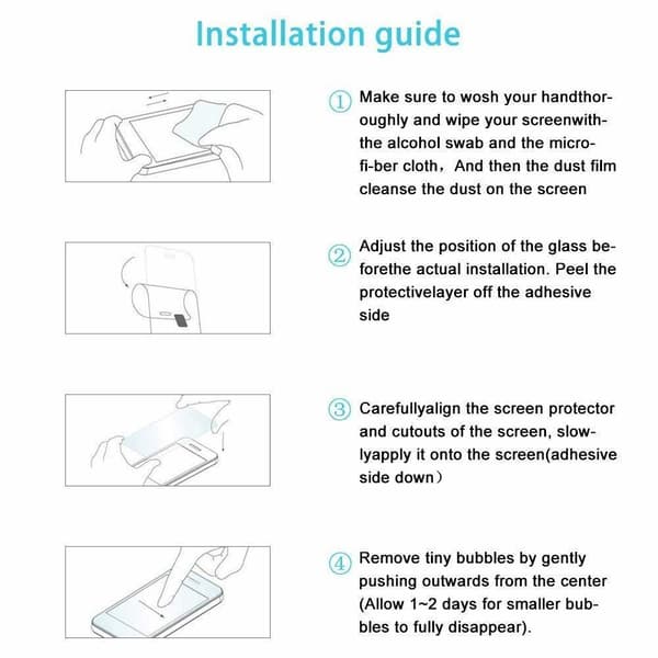 2 Pack Huawei P20 Härdat glas Skärmskydd