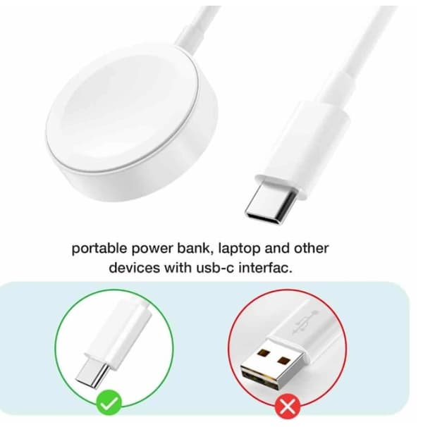 Laddkabel USB-C för-Apple-watch / iWatch 2.5W 1m vit