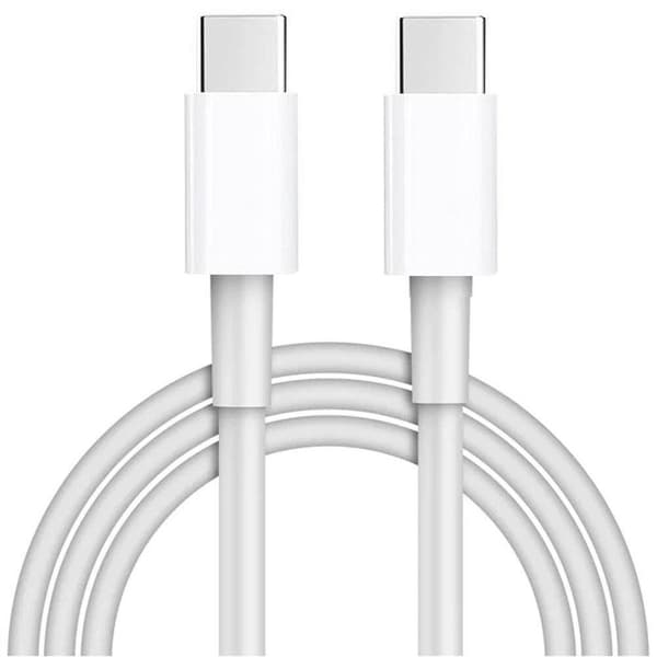 2 Pack 2m  iPhone 15 / 16 / 17 Laddare USB-C To USB-C Kabel Vit