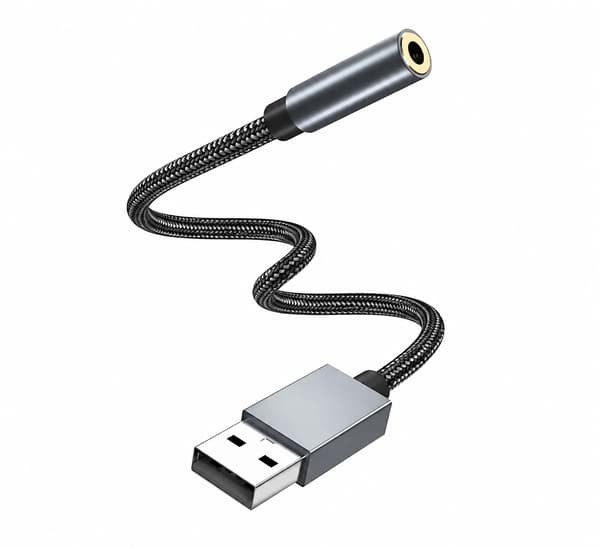 USB-3,5 mm (naaras) äänisovitin
