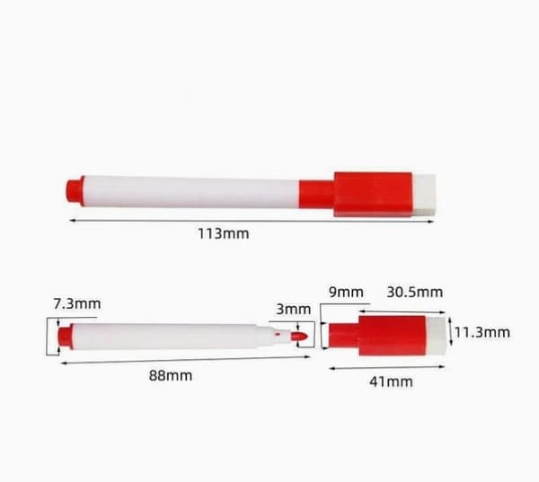 8-pack – Whiteboardpennor med sudd – Pennor